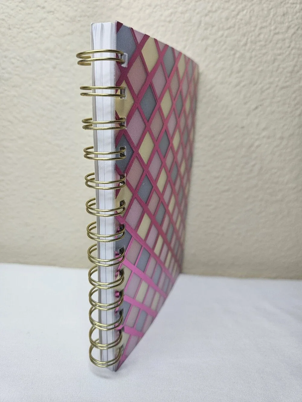 Colorful Diamond Designed Lined Notebook | Spiral Journal | 5